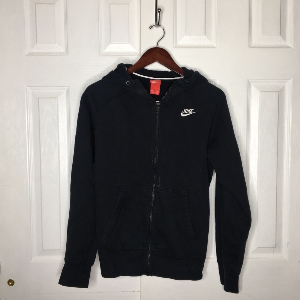 SOLD***NIKE Black Zip Up Sweatshirt Hoodie - Picture 3 of 7